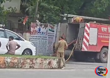सिंगरौली में विधायक की कार की फायर ब्रिगेड से धुलाई का वीडियो वायरल, उठे सवाल